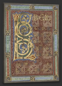 Decorated Incipit from the Gospel of Saint Matthew, c.1130, Tempera colors, gold, and silver on parchment
