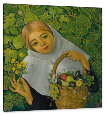 Gathering Fruit and Flowers, c.1926, Oil on Canvas