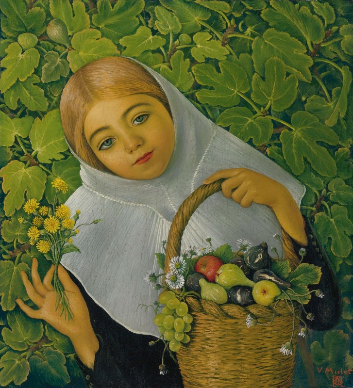 Gathering Fruit and Flowers, c.1926, Oil on Canvas