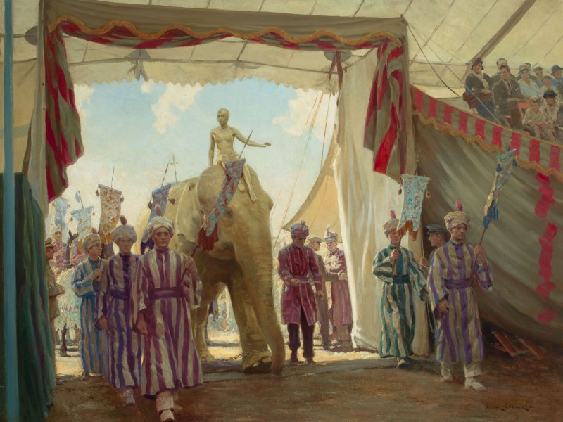 The Circus Pageant, c.1922, Oil on Canvas