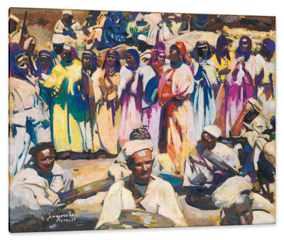 Feast of the Aouache in Telouet, Morocco, c.1928, Oil on Canvas
