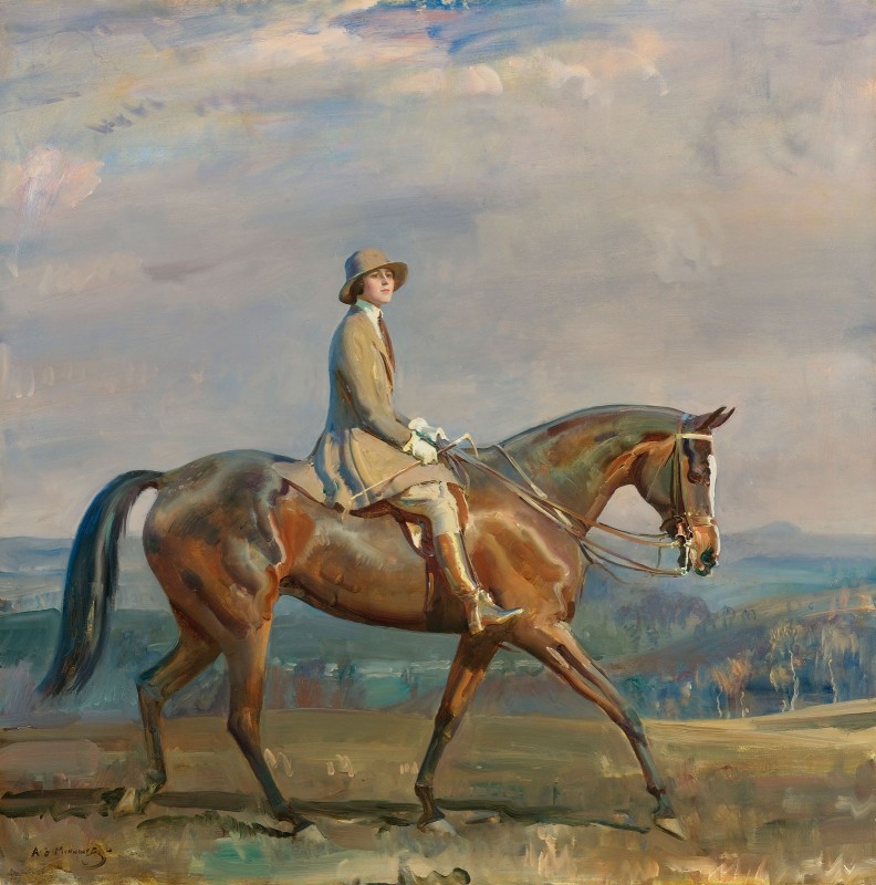 Portrait of Mrs. Margaretta Park Frew, While Riding, c.1924, Oil on Canvas