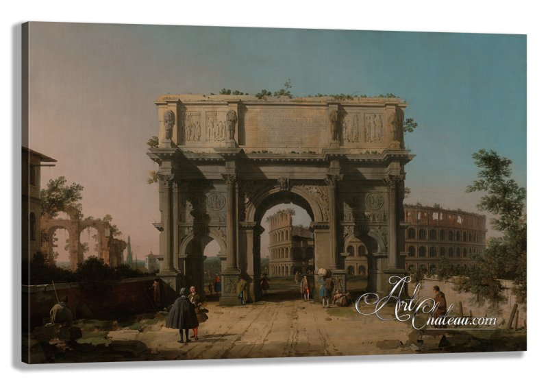 The Arch of Constantine, after Painting by Canaletto
