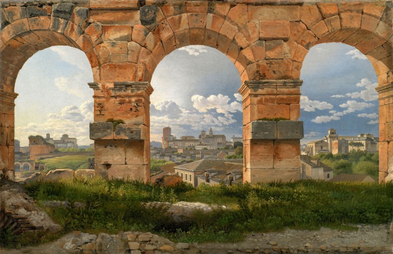 A View Through the Third Level of the Coliseum, Rome, c.1815, Oil on Canvas