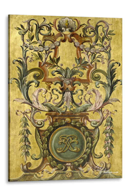Classical French Chateau Panel, 17th Century Style