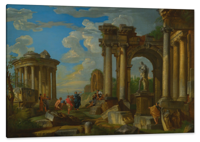 Roman Ruins With Classical Figures, c.1728, Oil on Canvas