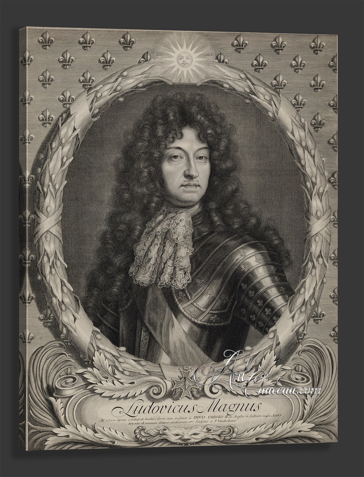 Portrait of Louis XIV of France, after Peter Vandrebanc