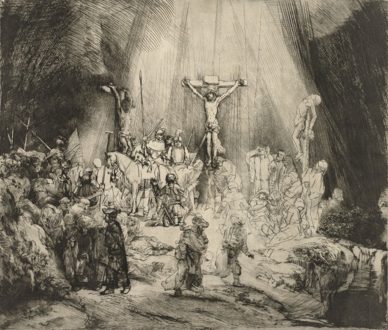 Christ Crucified Between the Thieves, c.1653, Engraving