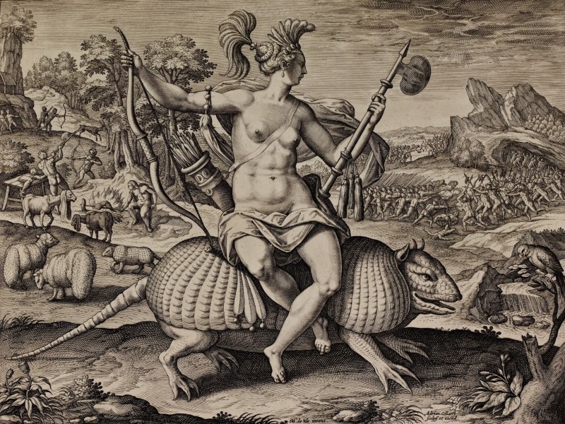 America, The Fruits of the New World, c.1605, Engraving