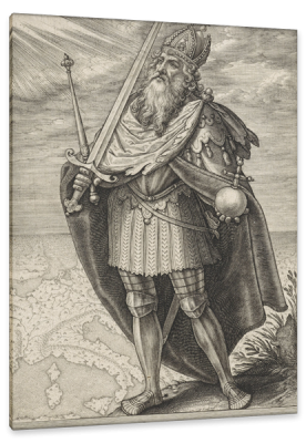 Charlemagne, Laying the Foundations for Modern France, c.1619, Engraving 