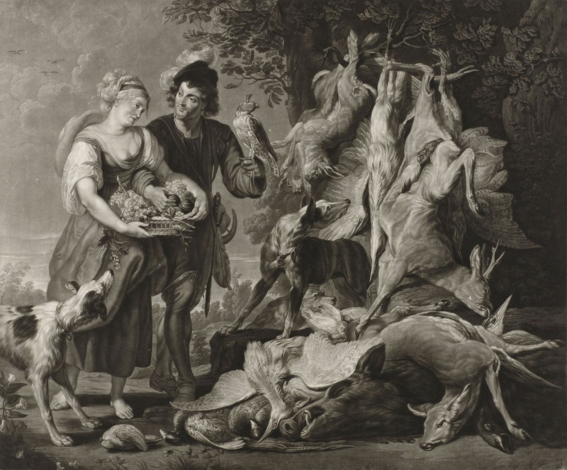 The Fig, Featuring Rubens and his Wife, c.1800, Engraving