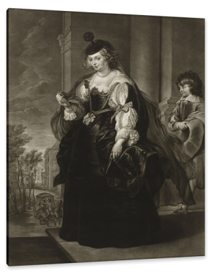 The Wife of Peter Paul Rubens, Helena Fourment, c.1776, Engraving