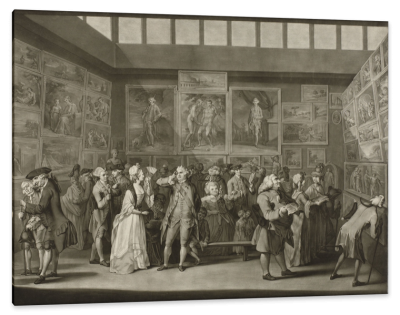 Paintings Exhibition at the Royal Academy, c.1776, Engraving
