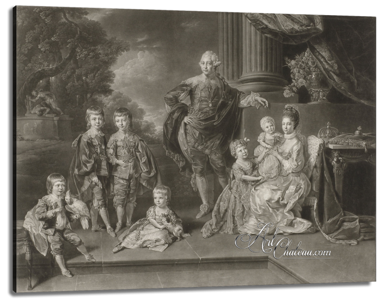 George III of England and His Family, after Richard Earlom