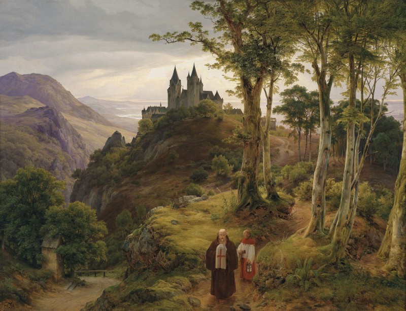 Michaelsberg Abbey, c.1849, Oil on Canvas