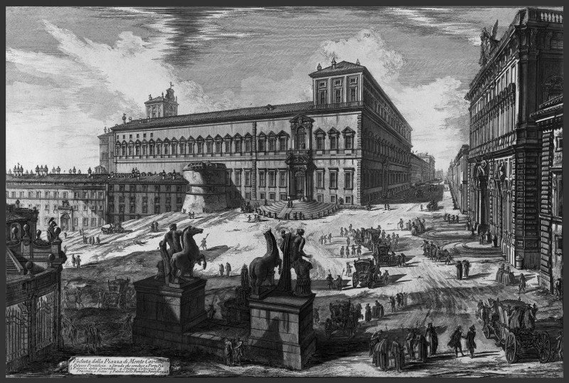 Palazzo Pontificio, c.1750, Etching