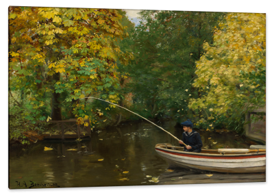 Young Angler on the Odense, c.1885, Oil on Canvas