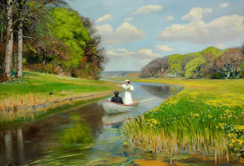Afternoon on the Odense, c.1896, Oil on Canvas