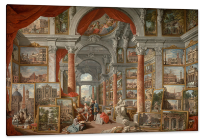 Gallery with Views of Modern Rome, c.1758, Oil on Canvas