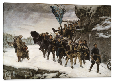 Bringing Home the Body of King Karl XII of Sweden, c.1884, Oil on Canvas