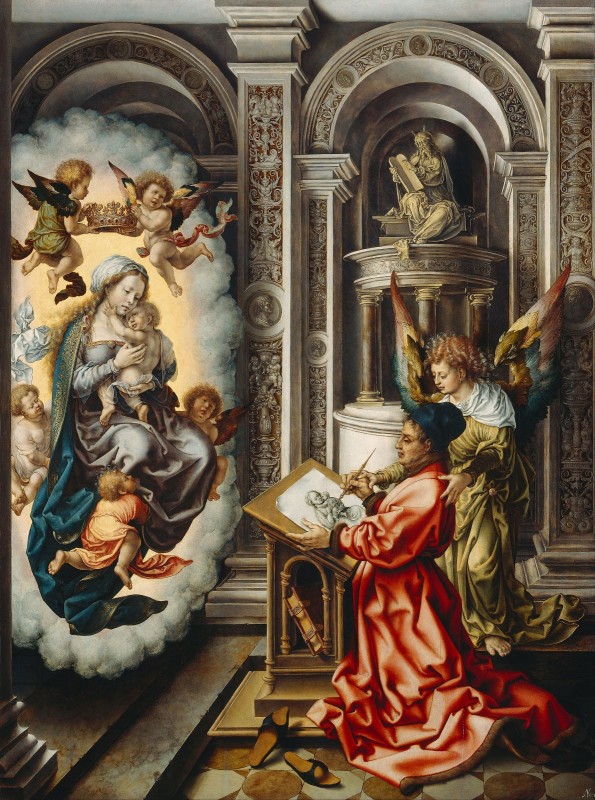 Saint Luke Painting the Madonna, c.1520, Oil on Oak Panel