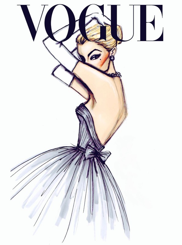 Vogue Graphic Design, c.2002, Color Markers on Paper