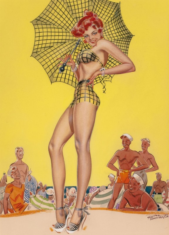 Beach Babe, c.1939, Oil on Canvas