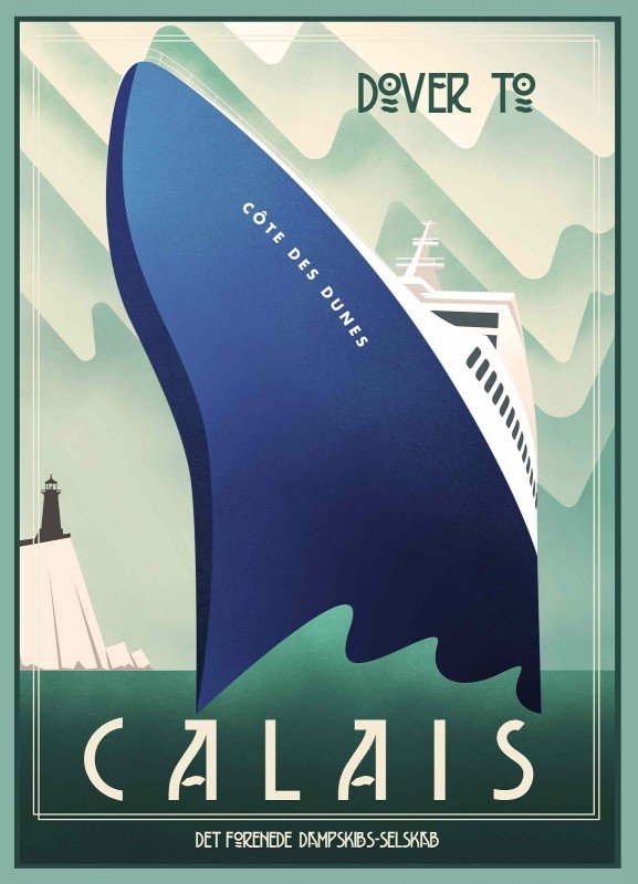 Dover to Calais, c.1937, Lithograph on Fine Paper