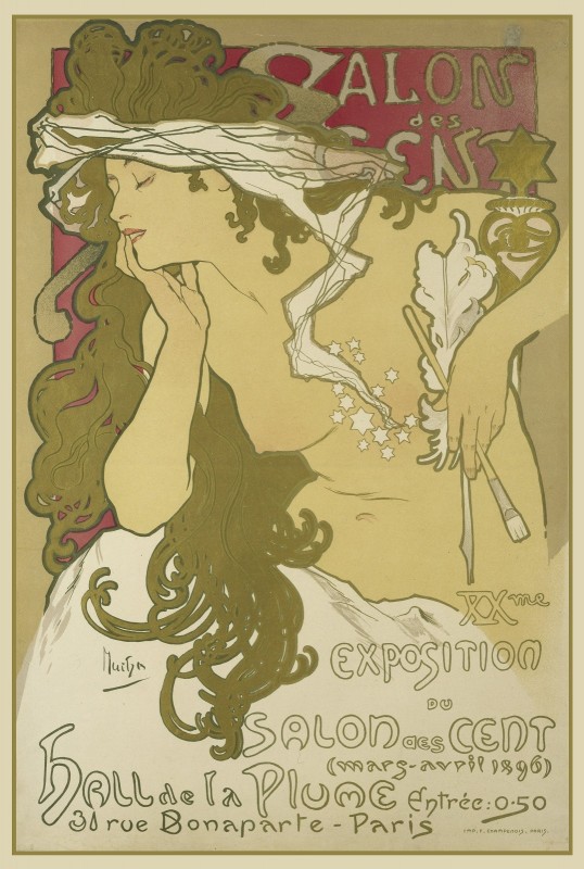 Exposition du Salon des Cent, c.1896, Lithogrpaph on Fine Paper