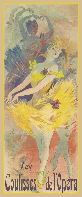 Coulisses de l'opera au Musée Grévin, c.1891, Coloration on Fine Linen