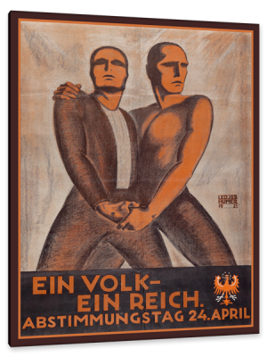 Ein Volk, ein Reich Abstimmungstag, c.1930's, Lithograph on Fine Linen 