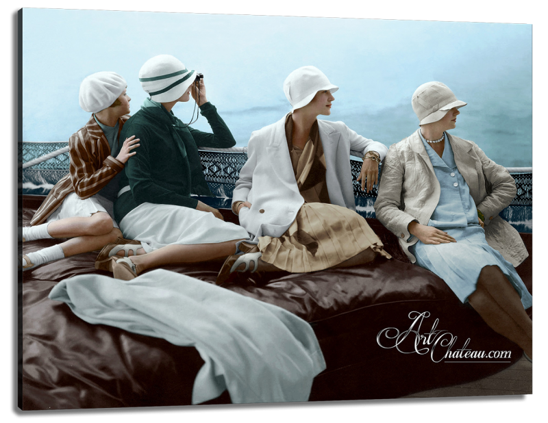 On George Baher’s Yacht, after photo by Edward Steichen