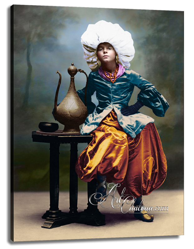 A Young Boy as Ali Baba, after Photograph by Nadar Tournachon