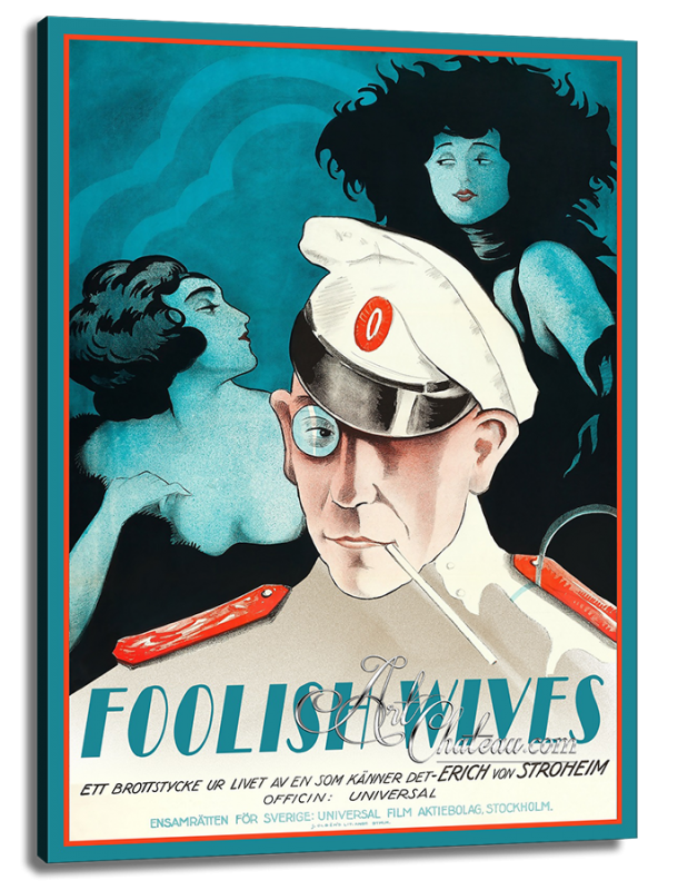 Vintage Style Movie Poster, starring Erich von Stroheim