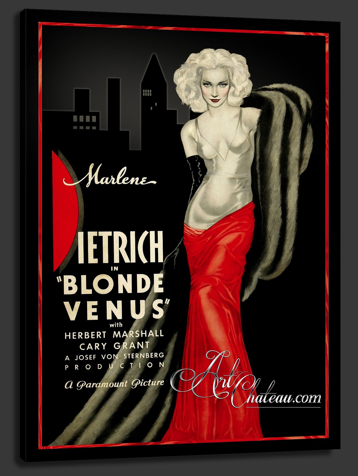 Vintage Movie Poster, Blonde Venus with Marlene Dietrich