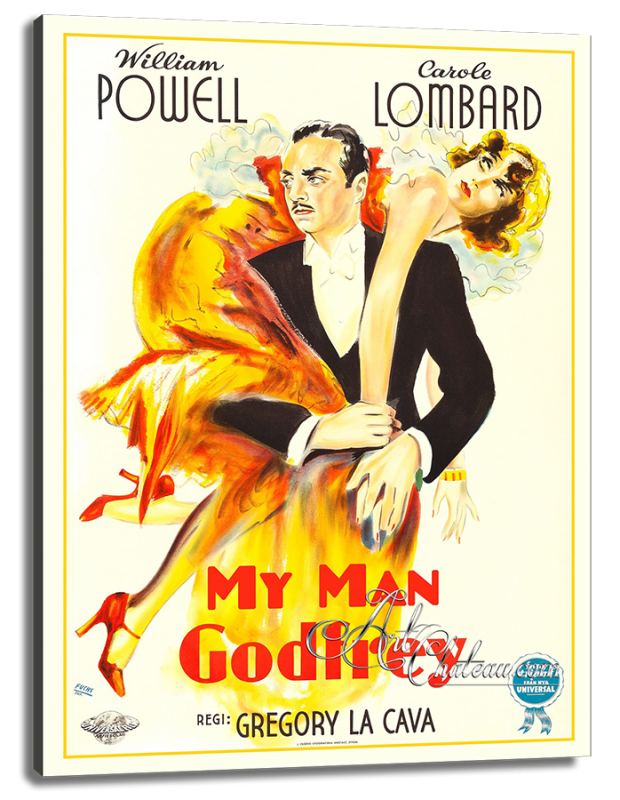 Vintage Movie Poster, My Man Godfrey with Carole Lombard