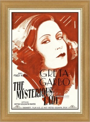 Hollywood Regency Movie Poster with Greta Garbo