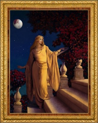 The Golden Maiden, after Painting by Maxfield Parrish