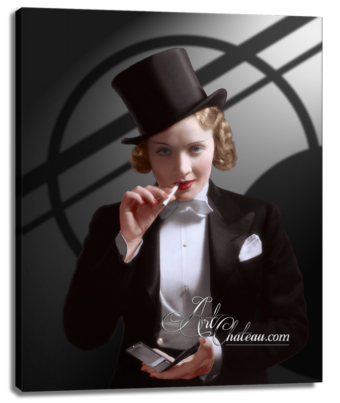 Vintage Style Hollywood Photo of Marlene Dietrich