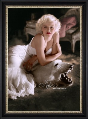 Vintage Style Art Deco Photo of Jean Harlow