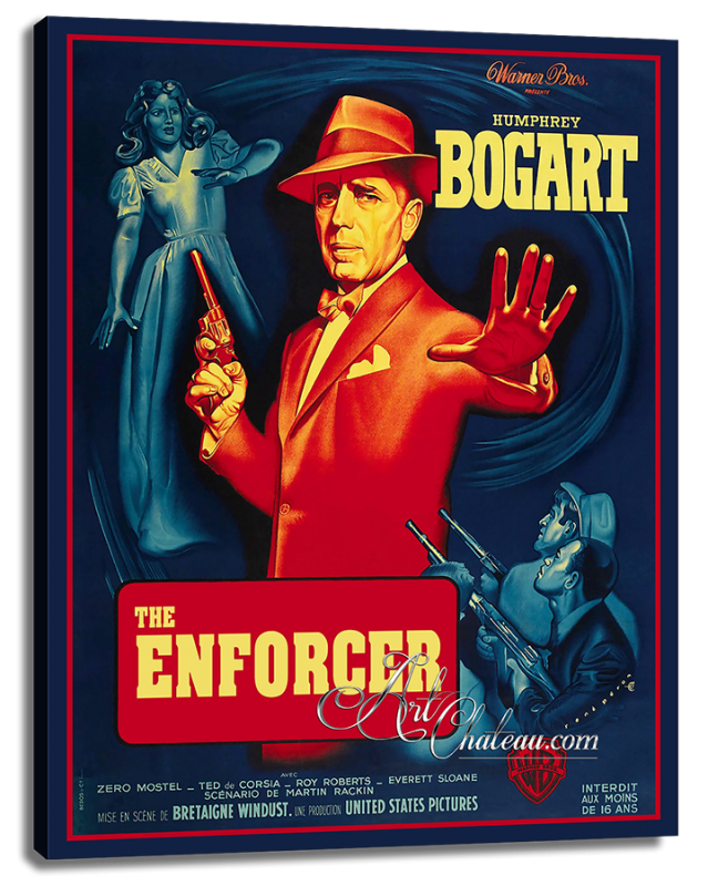 Vintage Movie Poster The Enforcer Starring Humphrey Bogart