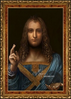 Salvator Mundi Painting, after Leonardo da Vinci