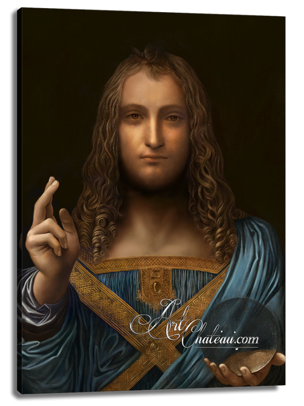 Salvator Mundi Painting, after Leonardo da Vinci